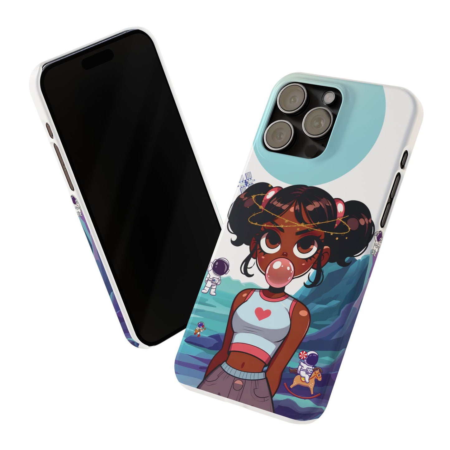 Space girl, slim iphone case
