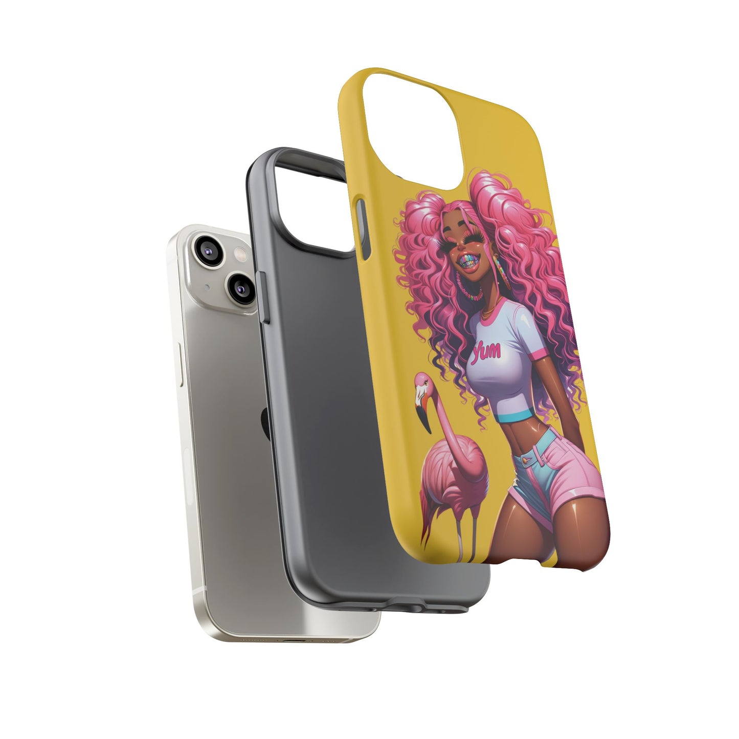 Flamingo Summer, Iphone case