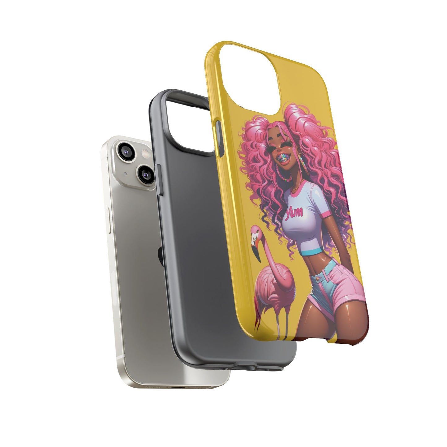 Flamingo Summer, Iphone case