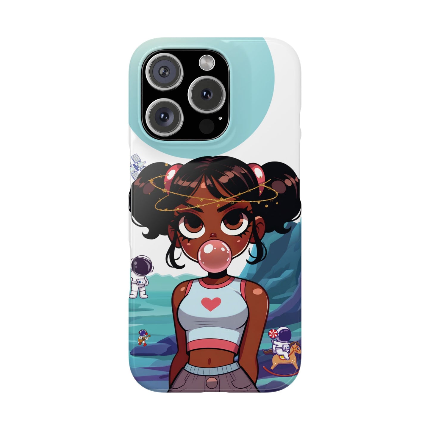 Space girl, slim iphone case