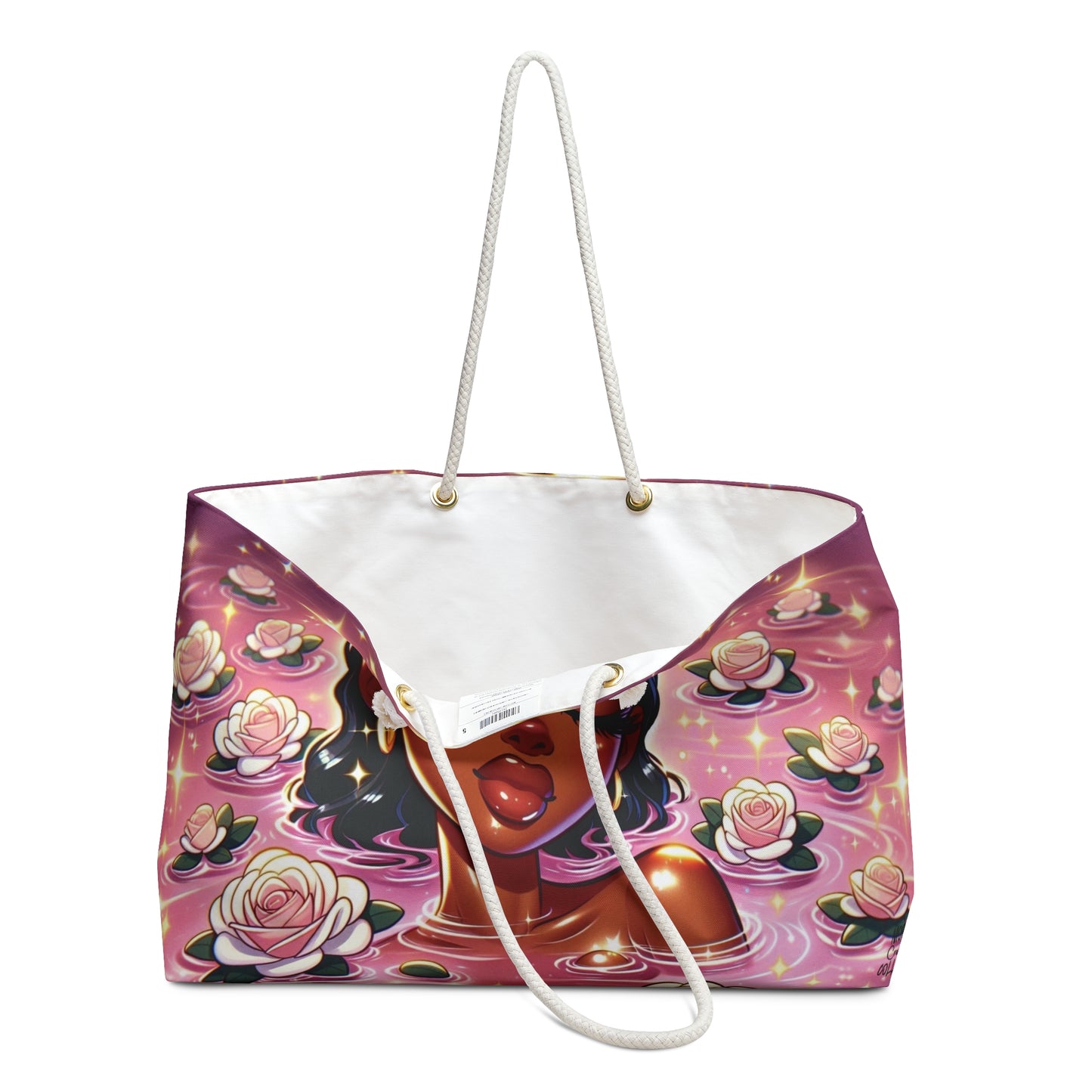 Elegant Floral Weekend Bag