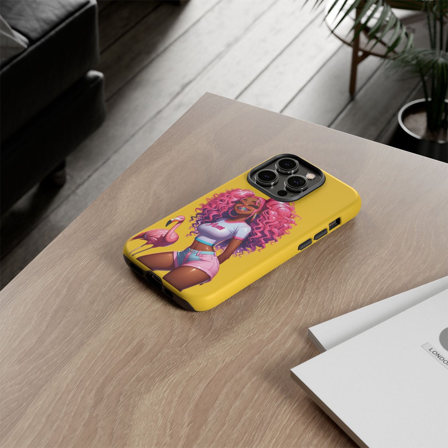 Flamingo Summer, Iphone case
