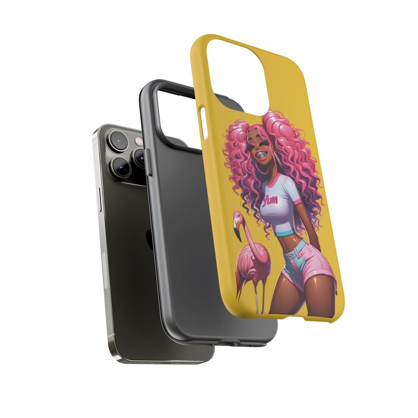 Flamingo Summer, Iphone case