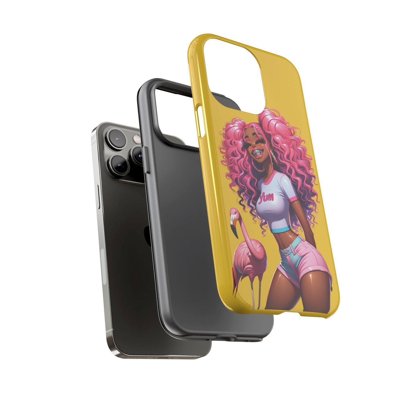 Flamingo Summer, Iphone case