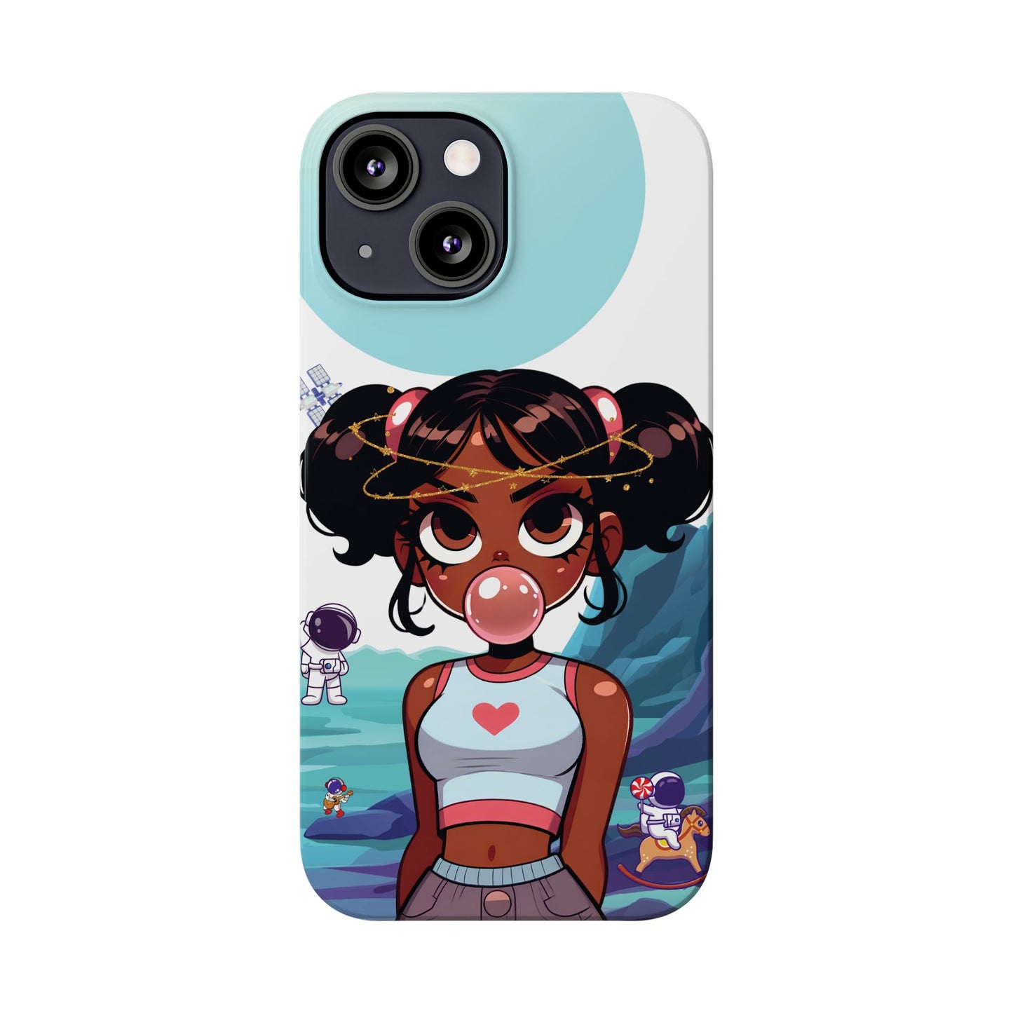 Space girl, slim iphone case