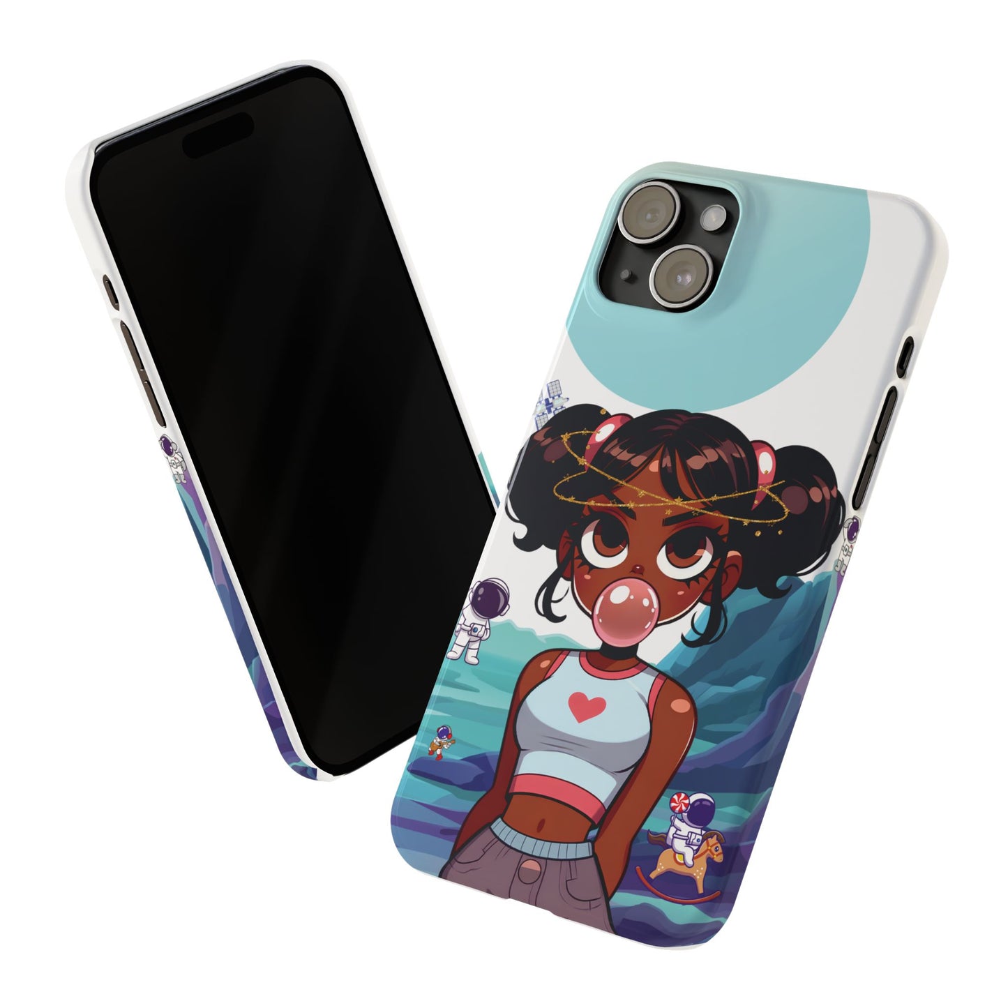 Space girl, slim iphone case