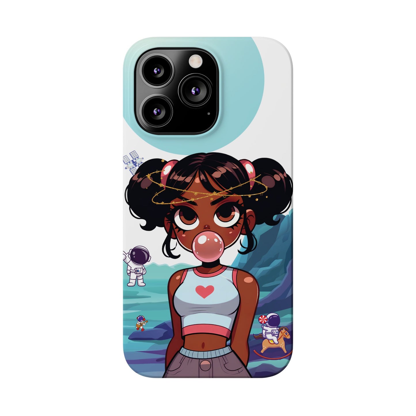 Space girl, slim iphone case
