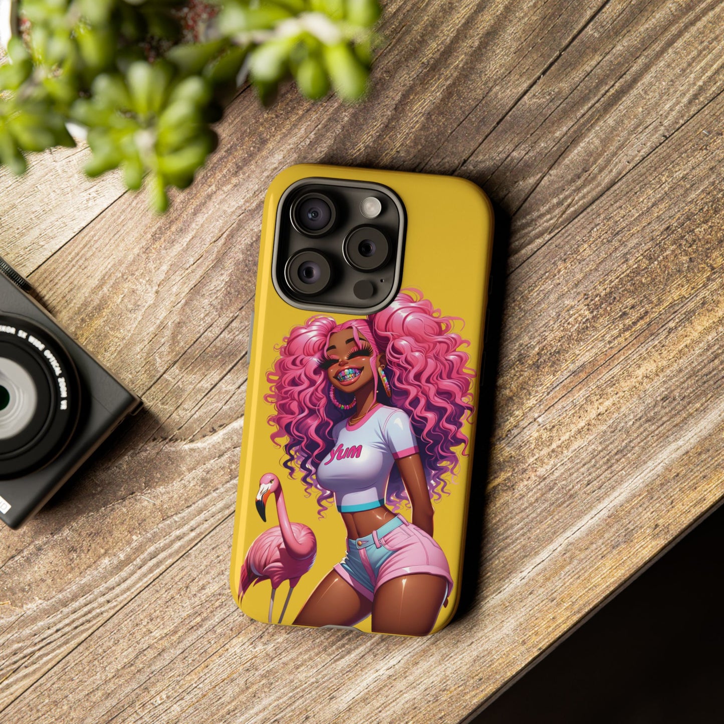Flamingo Summer, Iphone case