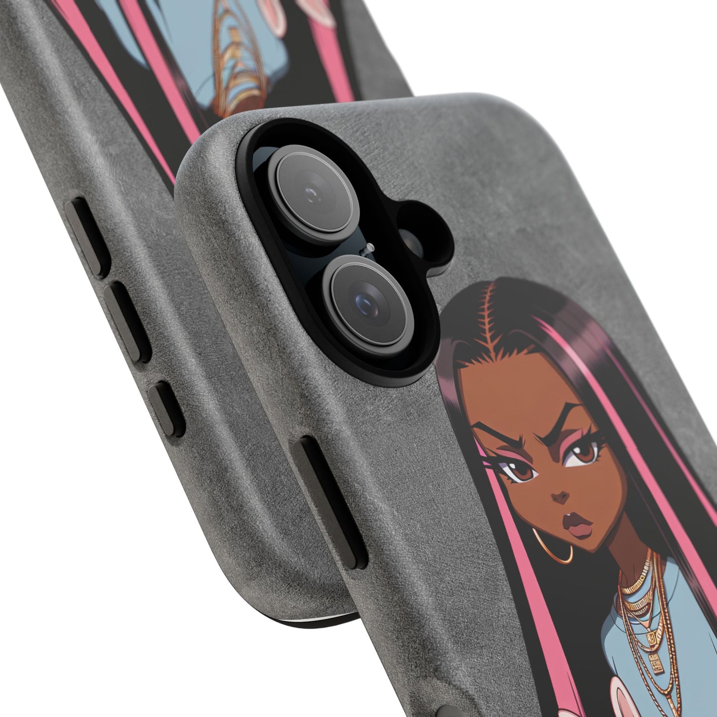 Moxie & her bunny tough Iphone case
