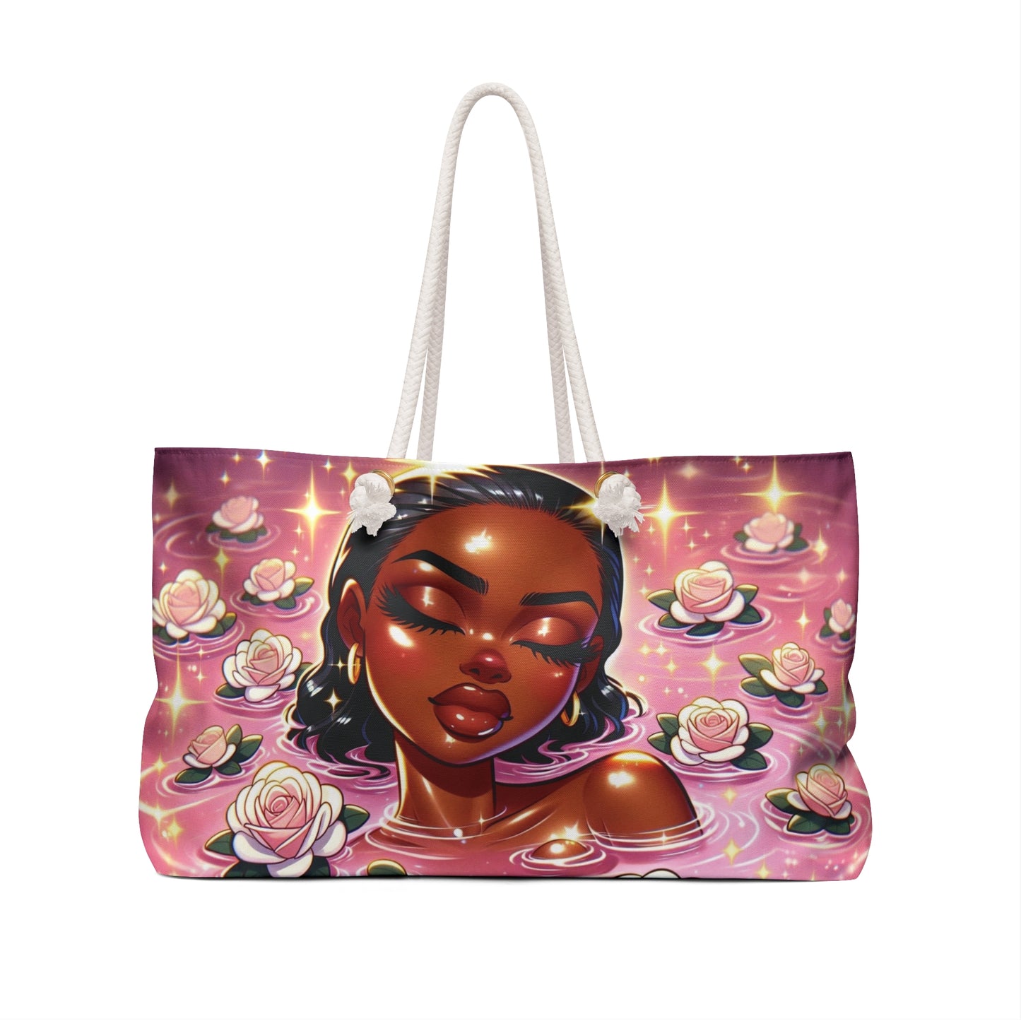 Elegant Floral Weekend Bag