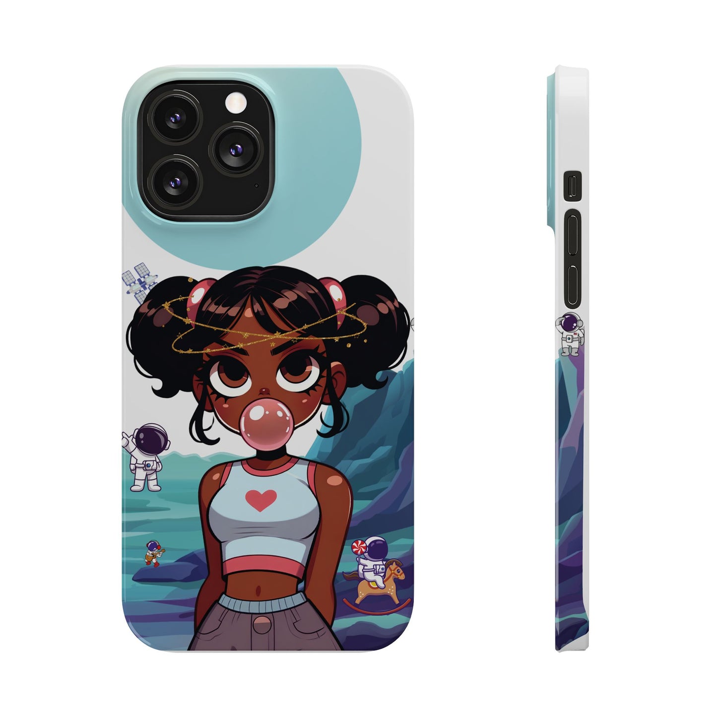 Space girl, slim iphone case