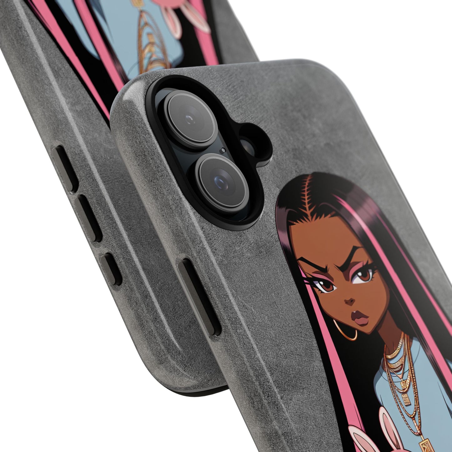 Moxie & her bunny tough Iphone case