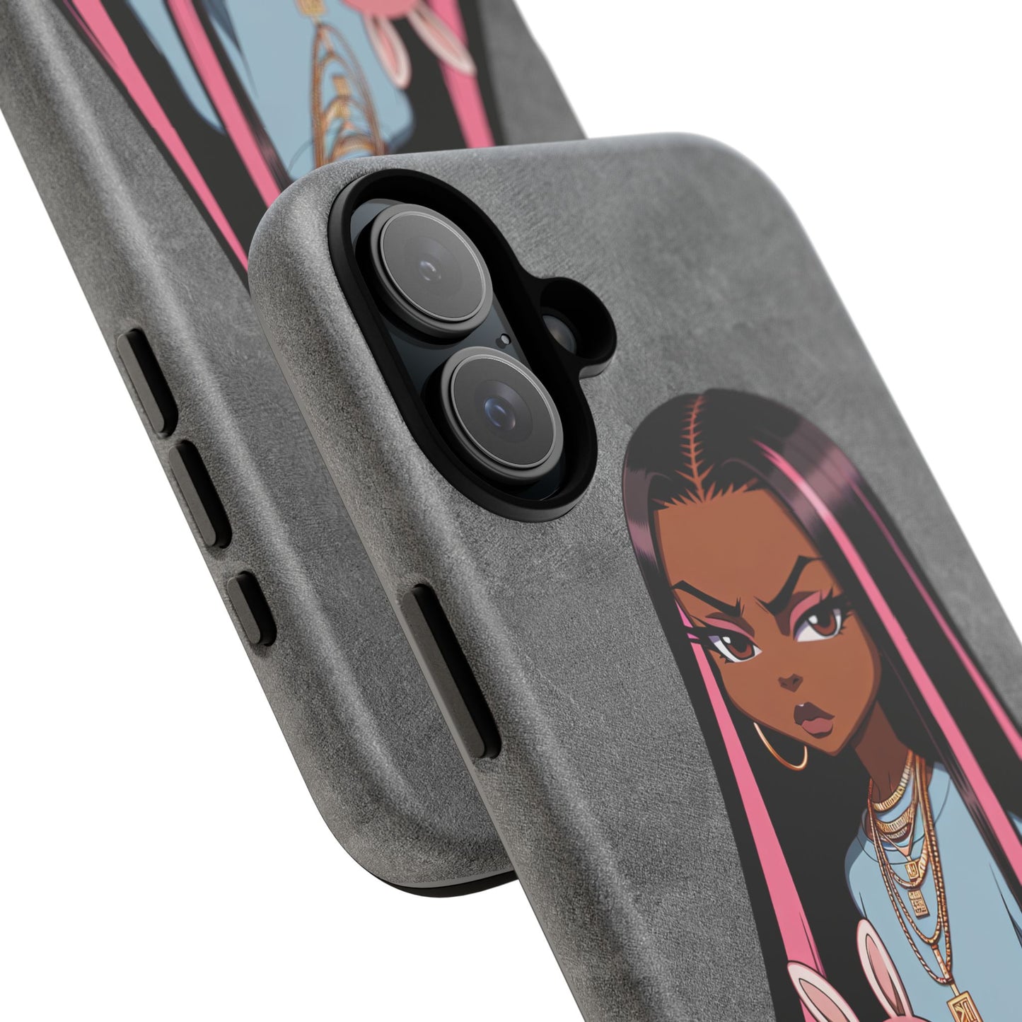 Moxie & her bunny tough Iphone case