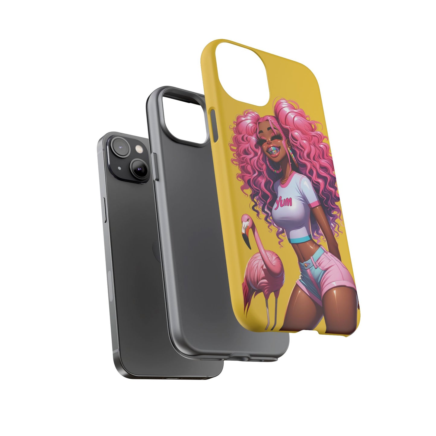 Flamingo Summer, Iphone case