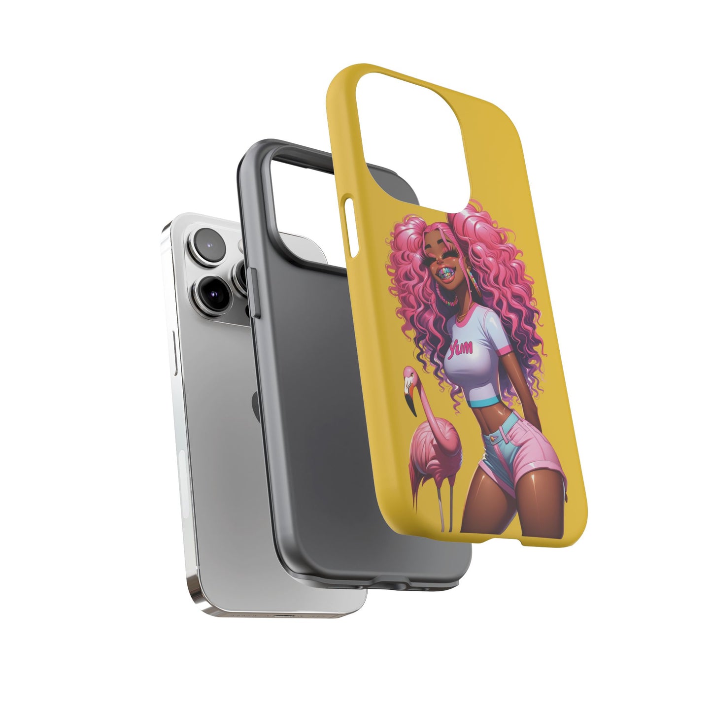 Flamingo Summer, Iphone case