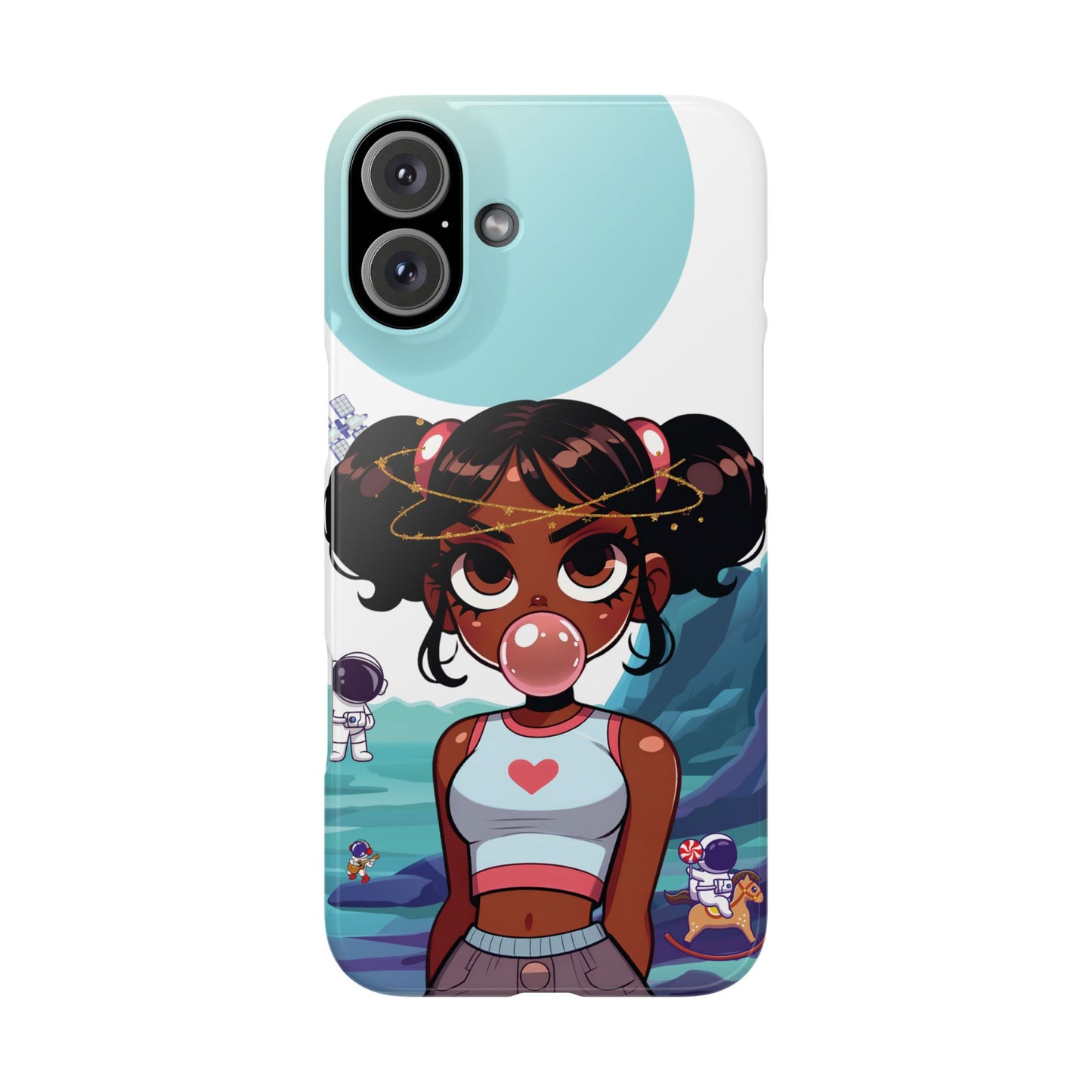 Space girl, slim iphone case