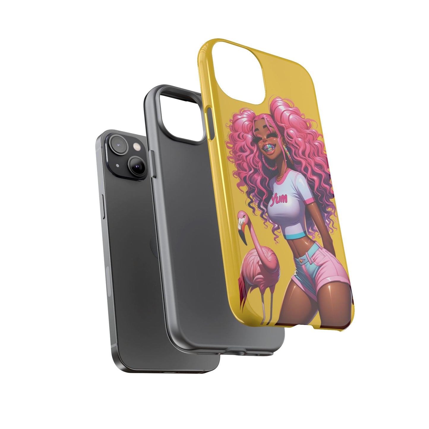 Flamingo Summer, Iphone case