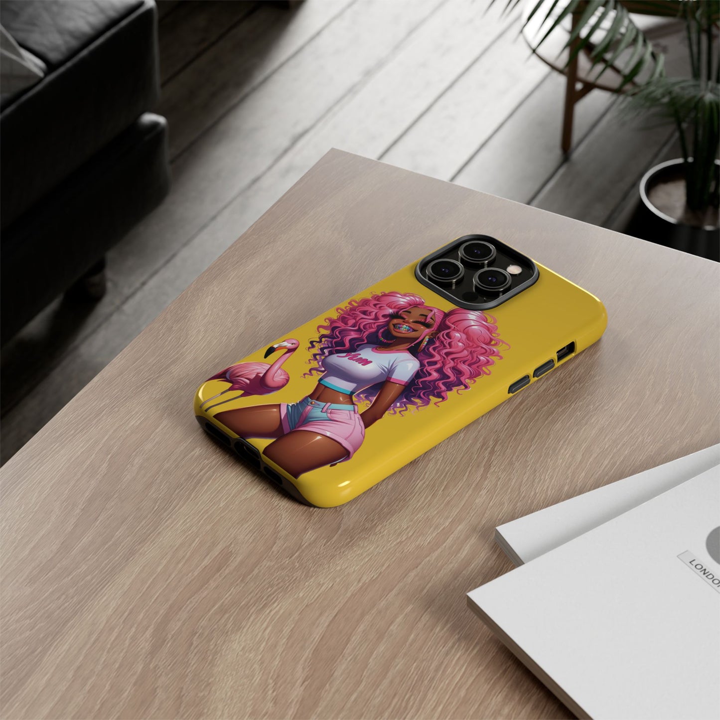 Flamingo Summer, Iphone case