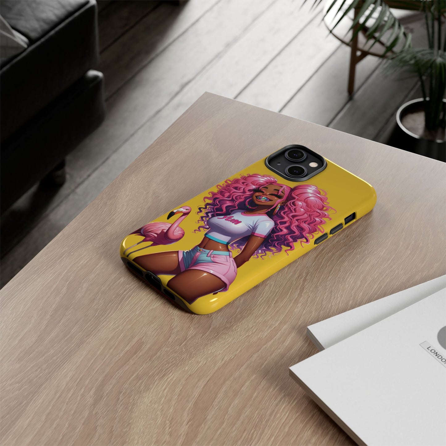 Flamingo Summer, Iphone case