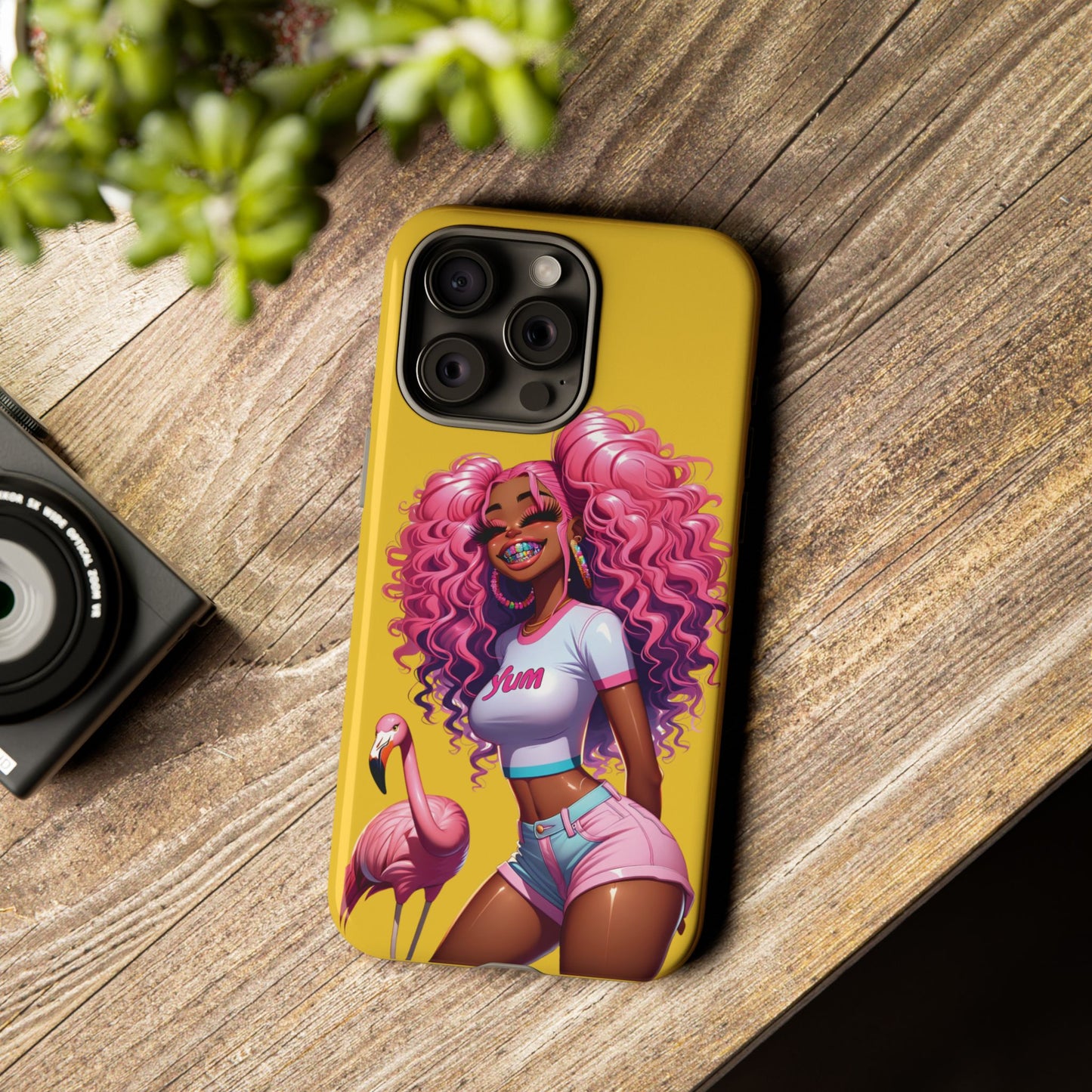 Flamingo Summer, Iphone case