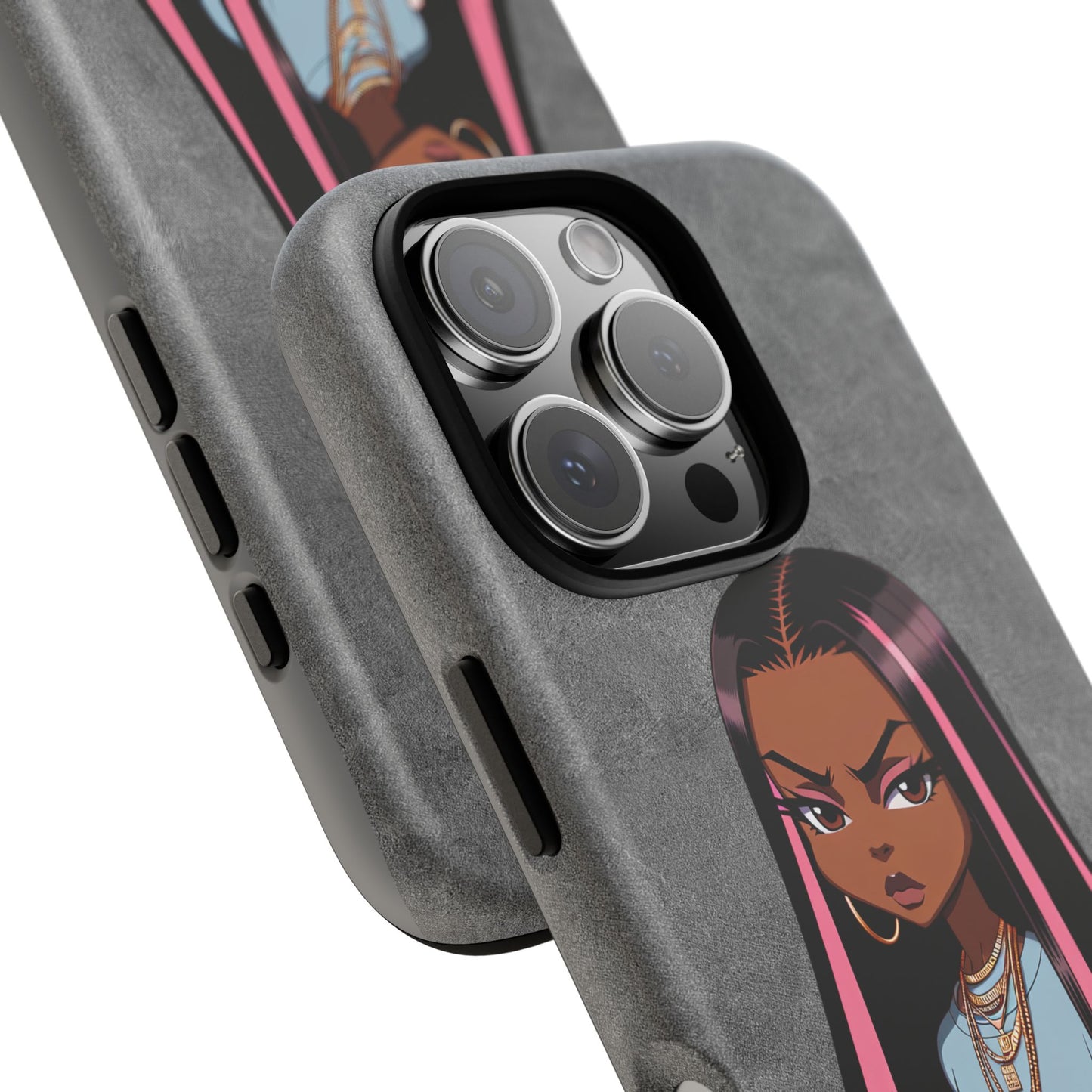 Moxie & her bunny tough Iphone case