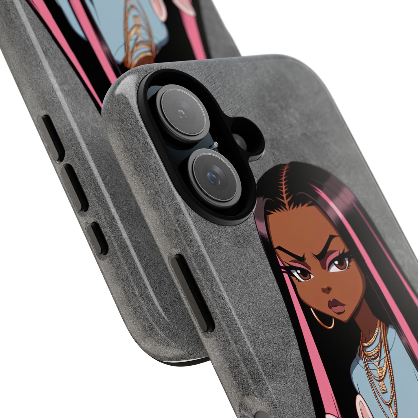 Moxie & her bunny tough Iphone case