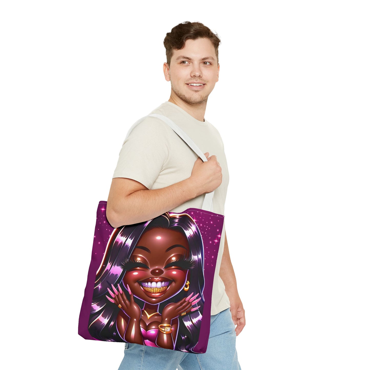Smiley tote bag