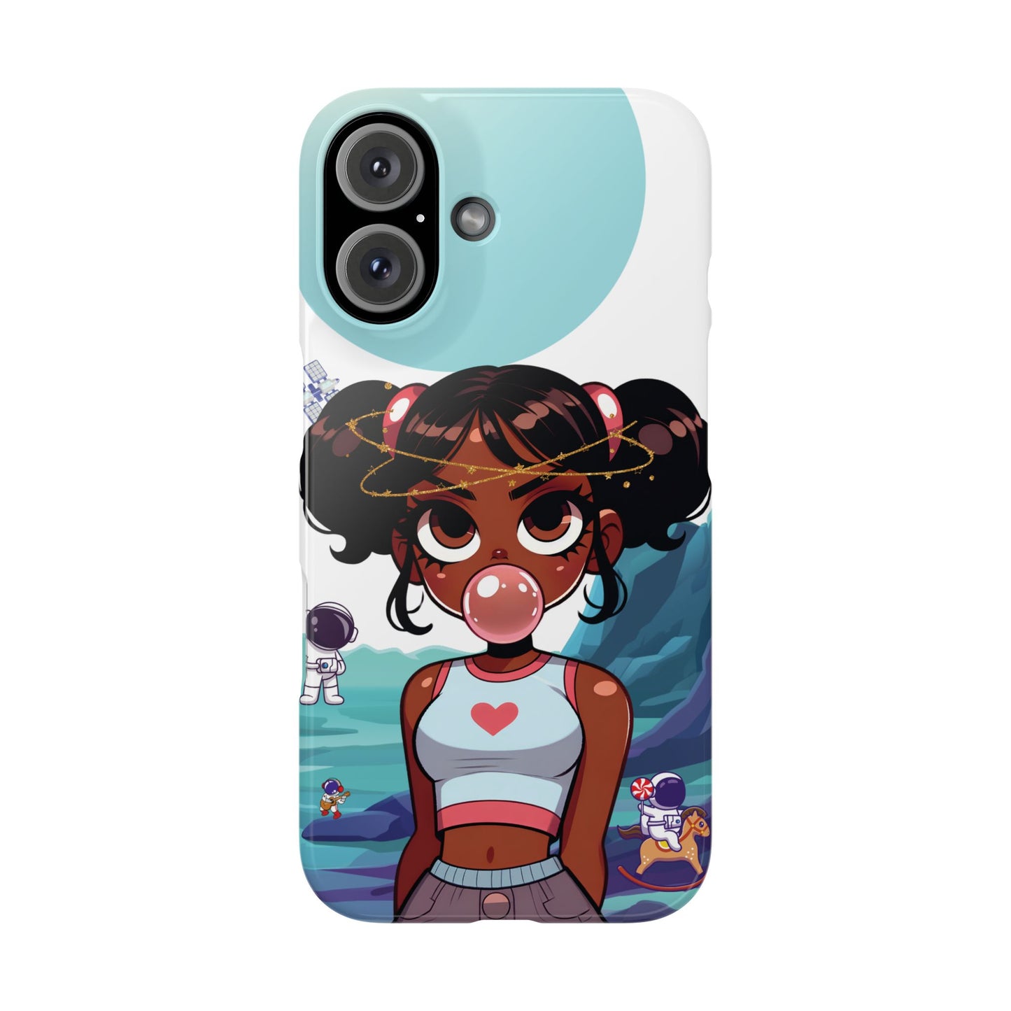 Space girl, slim iphone case