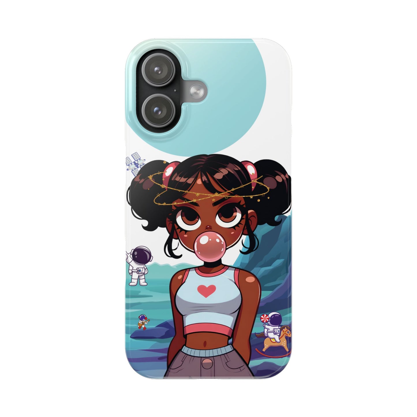 Space girl, slim iphone case